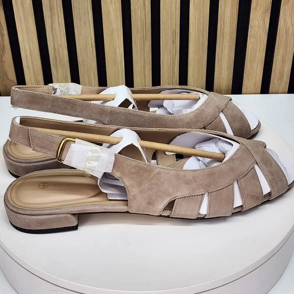 NEW - Giani Bernini Essie Women’s Brown Fisherman Slingback Sandals Size 10.5